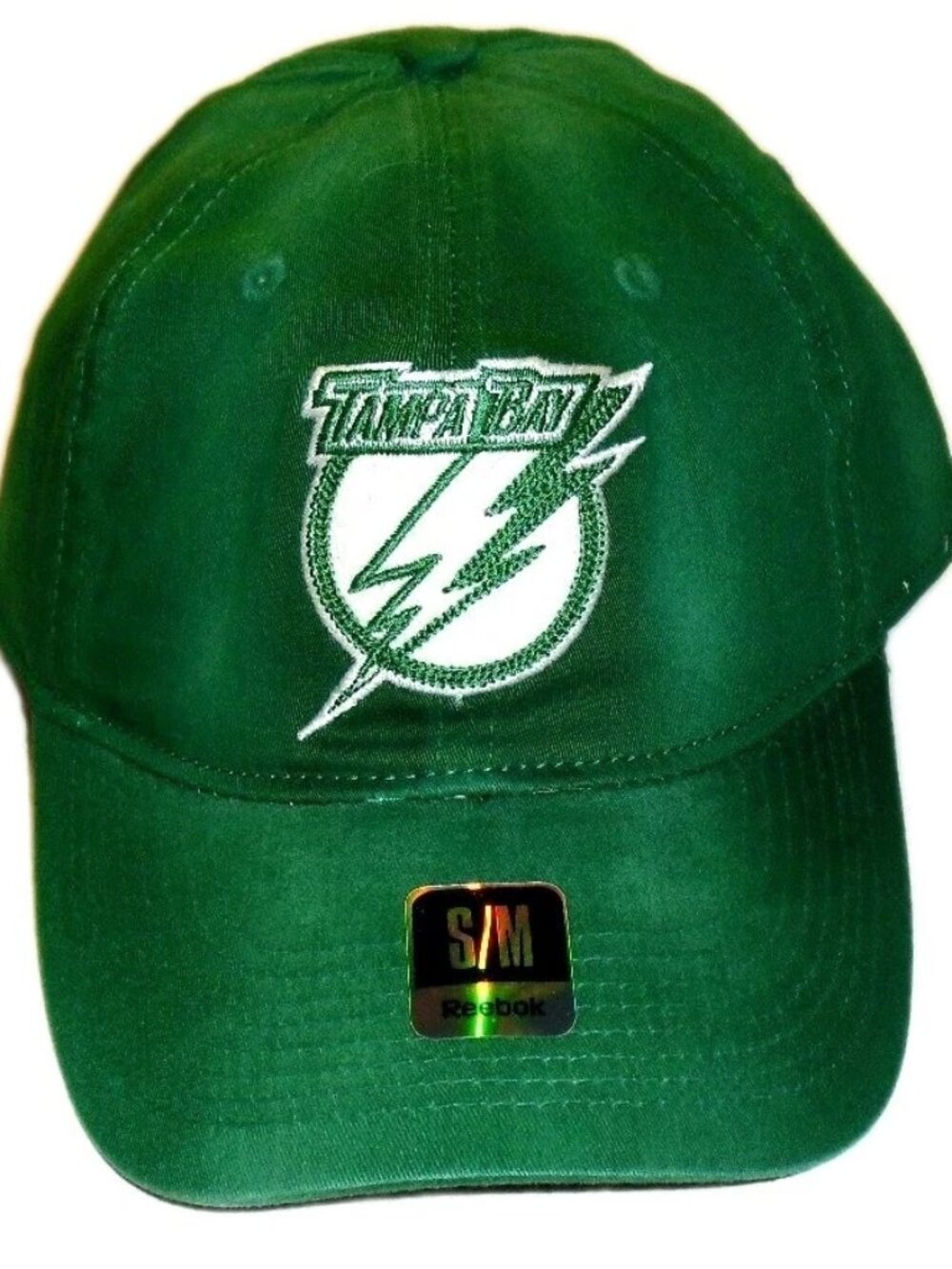Tampa Bay Lightning Green St. Patrick's Day Stretch fit hat sz. Small/Medium New